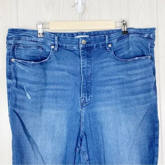 Good American | High Rise Good Waist Ankle Skinny Jeans Size 24 - Picture 3 of 12